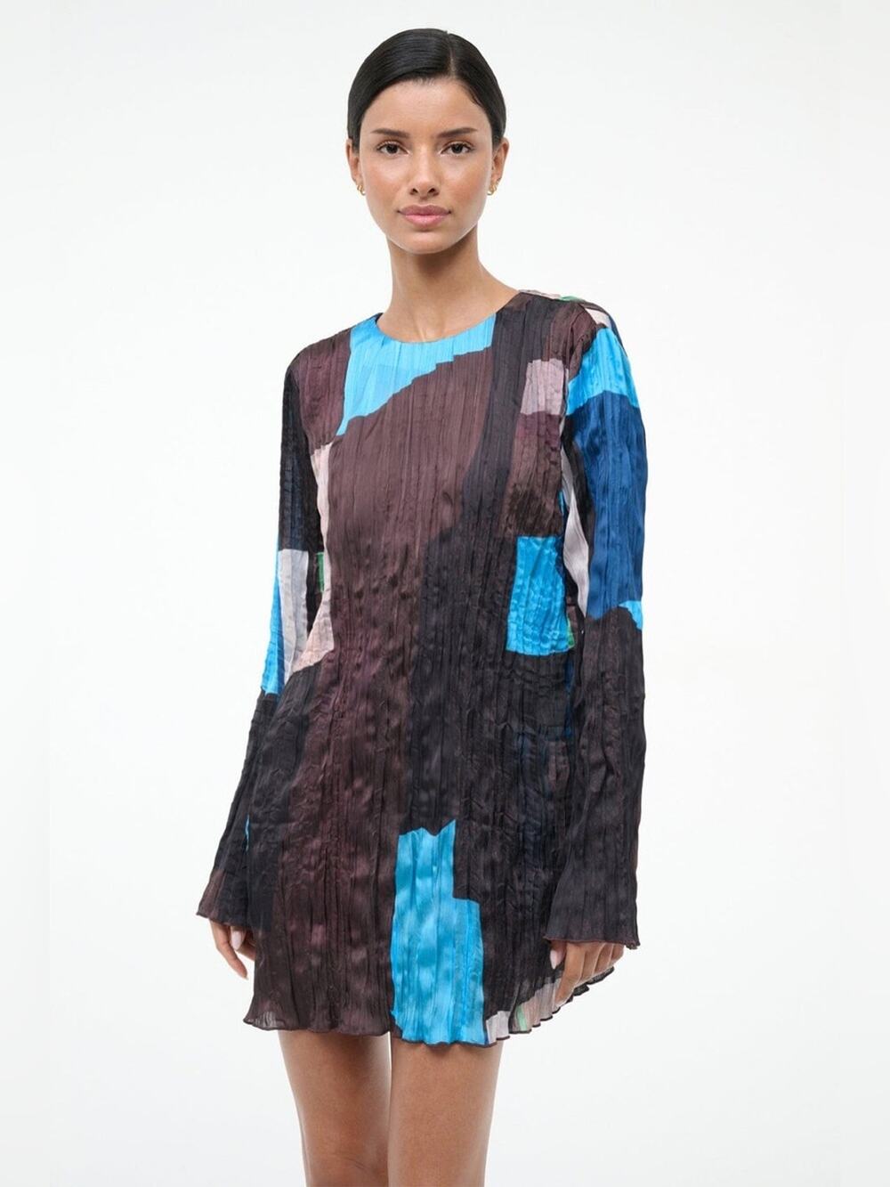 Staud Kona Dress in Blue Prism M